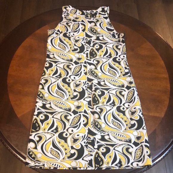 Banana Republic Paisley Sleeveless Sheath Dress Size 4 - Picture 3 of 7